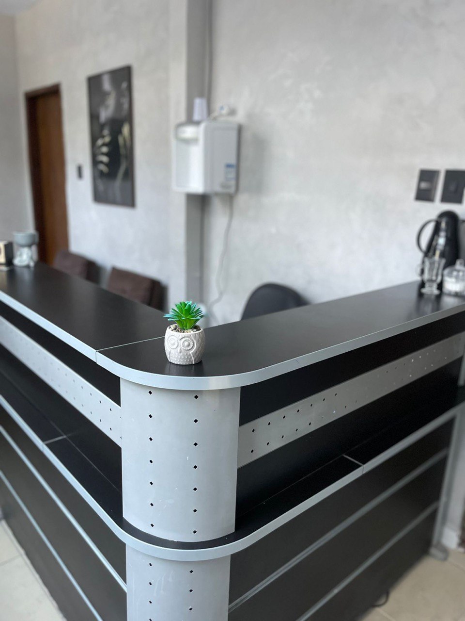 Recepção moderna com design elegante